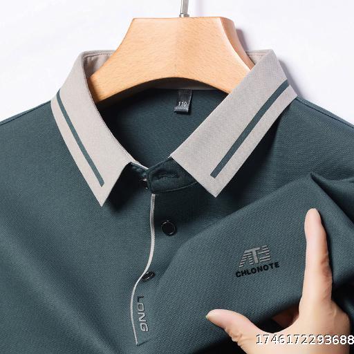 Men's Half Sleeve T-shirt Polo Shirt Collar Men's Short Sleeve T-shirt Breathable Top