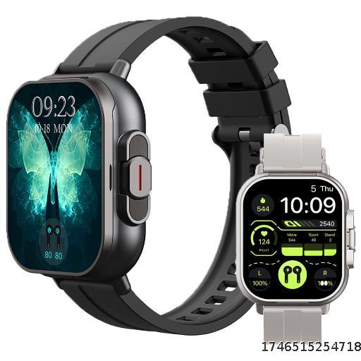 D8 Smart Watch Bluetooth Call 2-in-1 Bluetooth Earphone Full Screen Phone Watch
