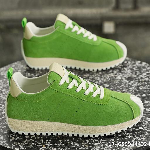 Men's Shoes Spring/Summer Men's Leather Surface Retro Casual Versatile Thick soled Forrest Gump Shoes