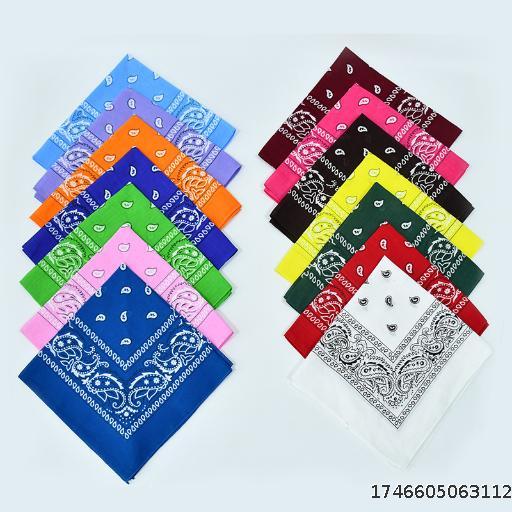 Cashew flower headscarf mask wholesale cotton paisley headscarf cycling outdoor hip hop square scarf