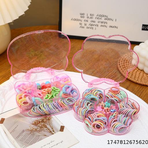 New Children's Little Princess Shoulder Bag Hairband for Girls, Fresh and Sweet Macaron Hair Rope Cute Hair Accessories Set, Leather Stretching