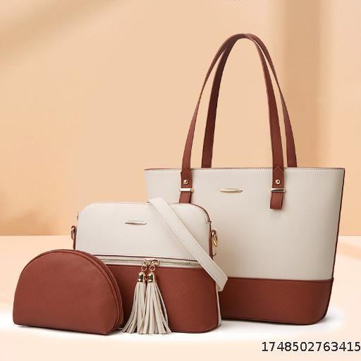 Wholesale! 3 sets of prices! Three piece set of single shoulder diagonal cross handbag for women