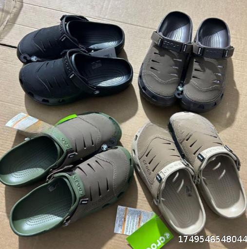  Men's Outdoor Leisure Business Beach Sports Leather Cave Cool Slippers Anti slip Baotou
