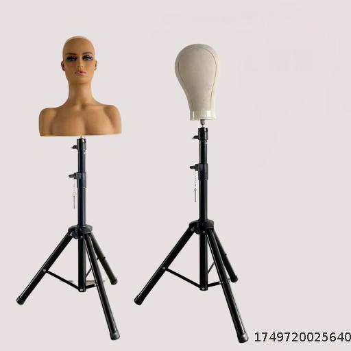 Model head stand dummy head big stand wig hairdressing stainless steel floor tripod