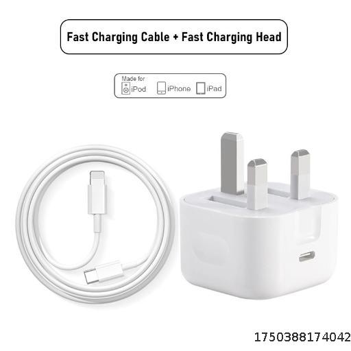 PD20W British Standard Fast Charging Head Suitable for Apple iPhone 15-11 Pro Folding Charger