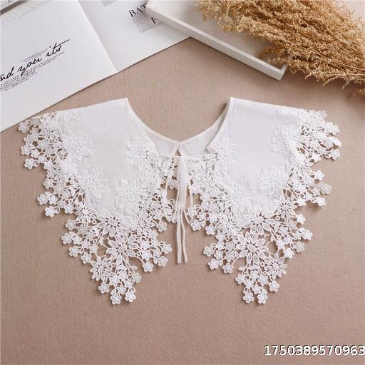 Multi functional Sunscreen with Skirt Bow Tie Fake Collar