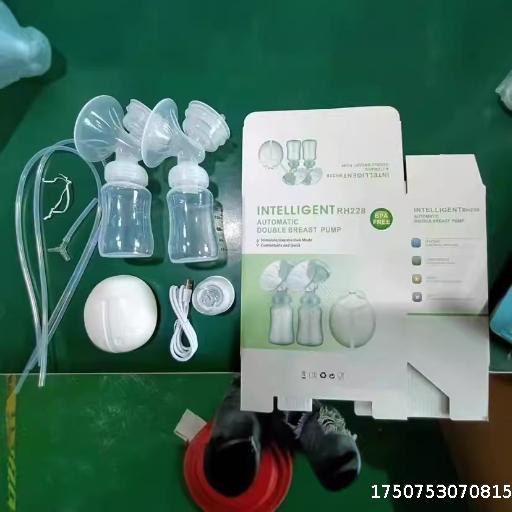 [10 wholesale prices] Cross border bilateral electric breast pump with high suction, massage, lactation, and milk extraction capabilities