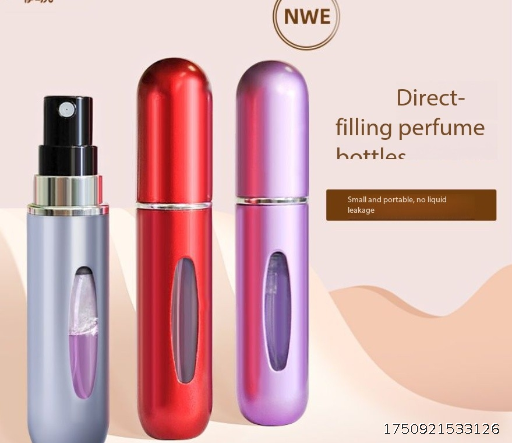 High face value perfume subpackage bottle bottom filling direct charging portable perfume subpackage artifact direct pumping and carrying