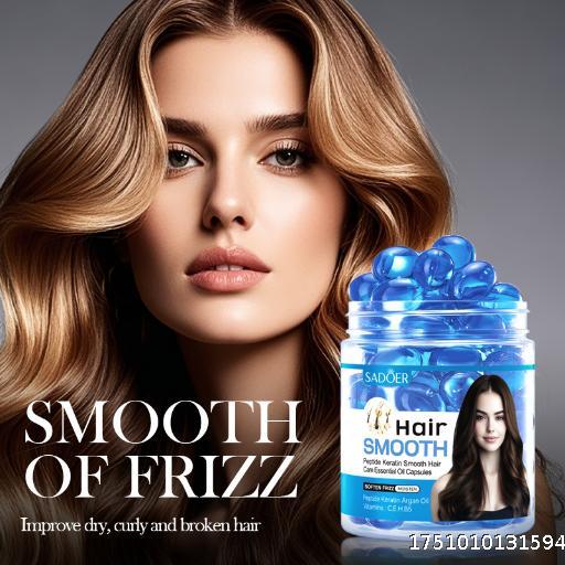 Polypeptide keratin soft hair care essential oil capsule 1mlx60pcs hair care essential oil