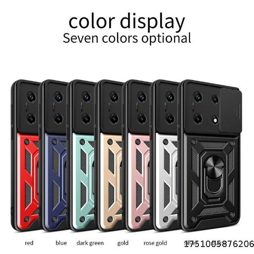 Redmi note13Pro+ mobile phone case Xiaomi push window all-inclusive lens anti-fall protective cover magnetic bracket