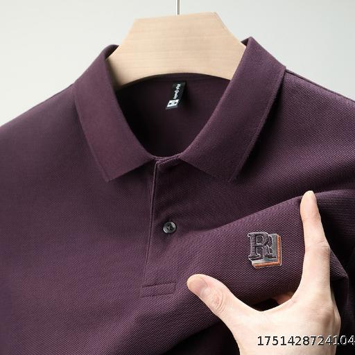 Men's Short sleeved T-shirt Casual Pure Cotton Polo Shirt Collar Men's Top