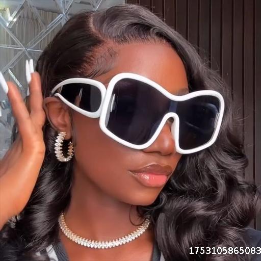 European and American large frame oversized fashionable high-end sunglasses sunglasses personalized sunglasses