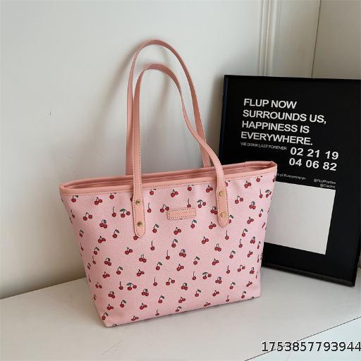 New autumn and winter printed large capacity commuter temperament tote bag fashionable and versatile high-end shoulder bag for women