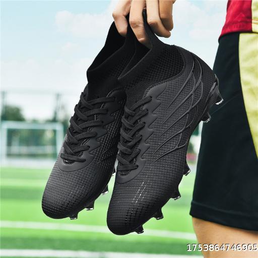 Cristiano Ronaldo 2023 New Breathable Football Shoes Men's Mandarin Ducks Student Long Nails AG Children's Long Nails Messi High Top