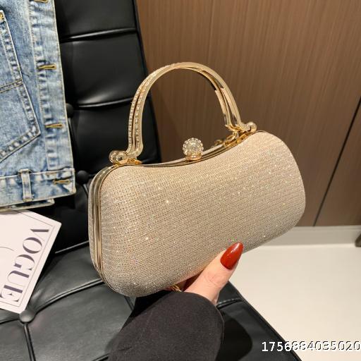  Women's Bag 2024 New Single Shoulder Cross Shoulder Bag, Fashionable and High end, Western Style, Mobile Dinner Bag, Internet Celebrity Live Streaming