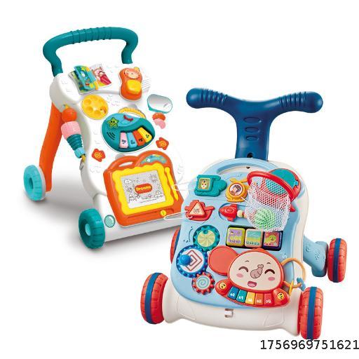 Hot-Selling Baby Walking Cart Toys Child Music Gliding Baby Anti-Tilt Multi-Function Hand-Pull Assist Walking Cart
