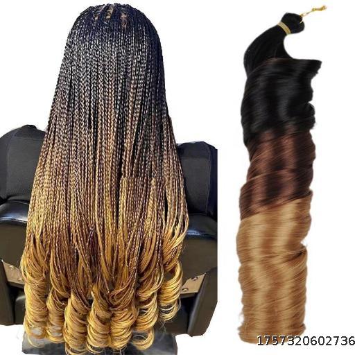 Loose Wave Crochet Hair African Dirty Braid Braid Wig 22in150g