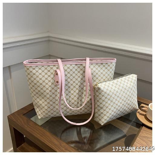  High end Bag, Women's Large Capacity Commuter Tote Bag, 2025 New PU Women's Single Shoulder Handheld Mother Bag