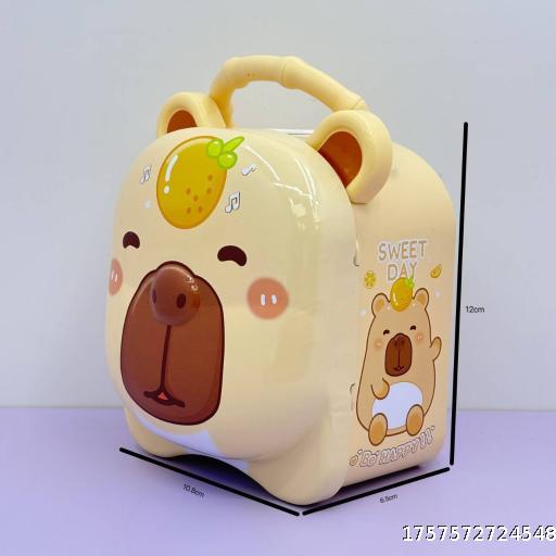 Xiaolingjing New Cute Creative Bala Finless Porpoise Savings Can Tin Cartoon Shaped Savings Can