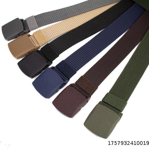 Tactical woven waistband men's canvas nylon belt men's high-end accessory elastic waistband