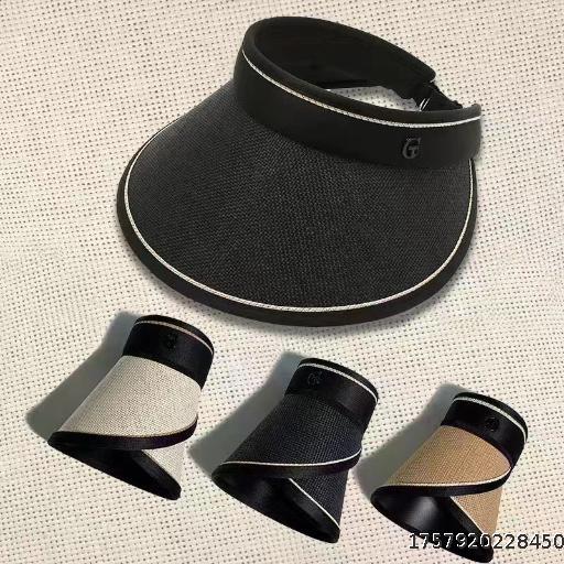 Hat Summer Cycling Foldable UV resistant Sun Hat Sunshade Black Rubber Sunscreen Hat Large brimmed Thin Hat