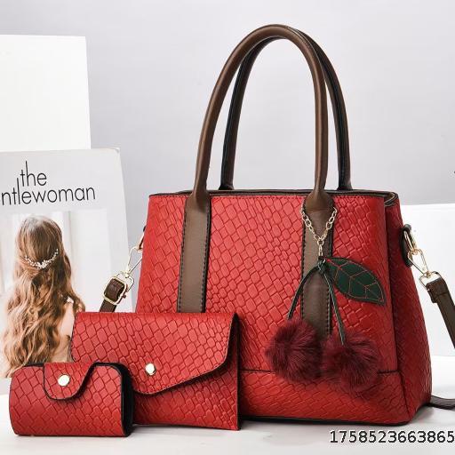 2025 Simple and Large Capacity Handheld Mother Bag Trendy Splicing Child Mother Bag