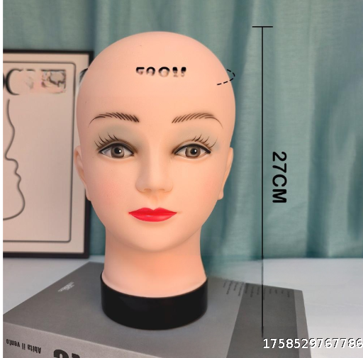 Wig Model Fake Head Stand Doll Head Model Soft Display Can Practice Makeup Head Model Placement Stand