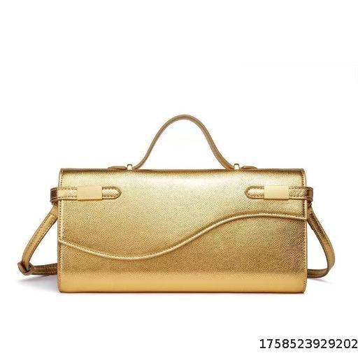 Palm Pattern Long Handbag Mini Kelly Fashion Handheld Diagonal Cross Women's Bag