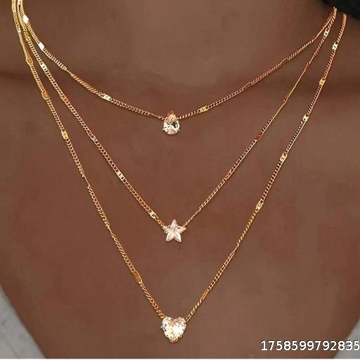  Fashionable and Personalized Women's Butterfly Pearl Chain, European and American Collarbone Chain, Versatile, High End, Small Niche Ins Style Jewelry