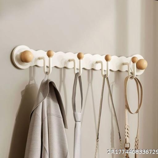 New Chinese style door hanging clothes rack, hat hook, bathroom, bathroom, no punching entrance, storage rack, bag storage
