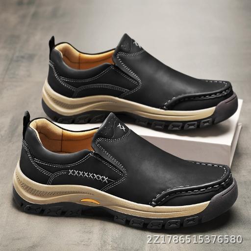  LeFu Shoes Men's Large Soft soled Casual Leather Shoes