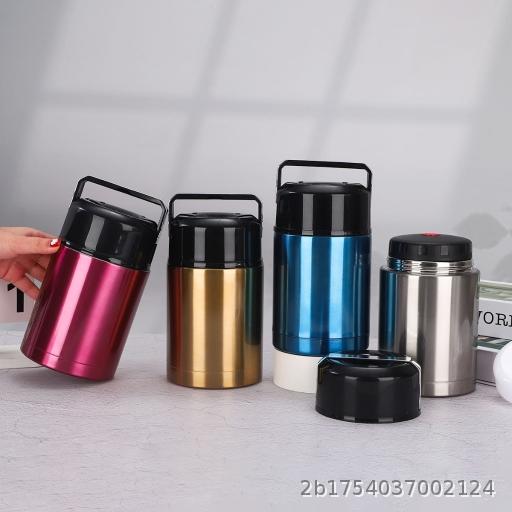 Insulating bucket lunch box cooking Congee vacuum portable braising pot