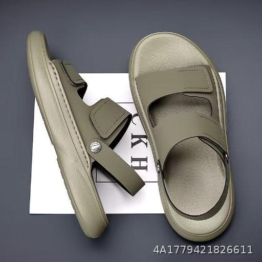  Sandals, Men's New Summer Breathable Soft Bottom, Casual Anti Slip, Outdoor Beach Shoes, Dual Use, Driving Cool Slippers