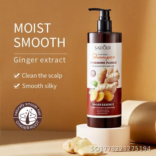 SADOER Ginger Refreshing and Smooth Shampoo Moisturizing and Smooth Care Hair Shampoo