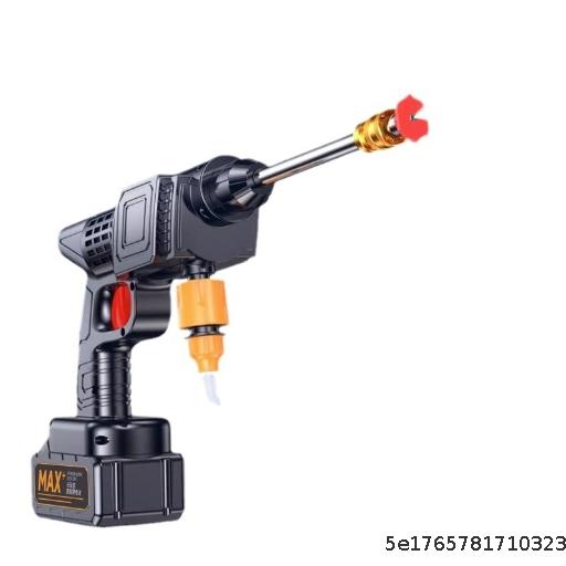  Wireless High Voltage Car Wash Water Gun, Household Car Wash Machine, Charging Water Spray Gun, Portable High Power Lithium Battery Car Wash Gun