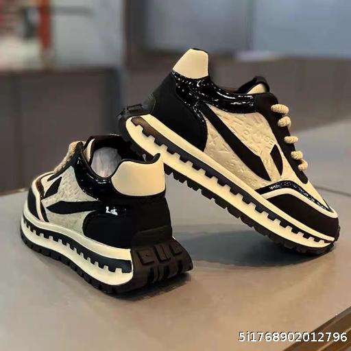 Autumn/Winter Leather Printed Fashion Trend Brushed Soft soled Men's Shoes