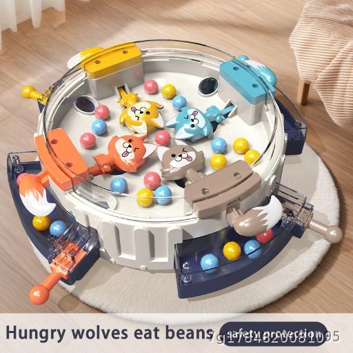 Greedy Wolf Eating Bean Game Machine Children's Puzzle Competition Parent Child Leisure Multiplayer Battle Board Game Toy