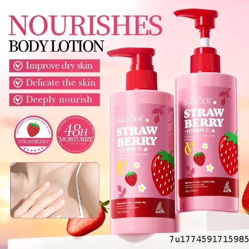  SADOER Strawberry VC Moisturizing Body Cream for Autumn and Winter