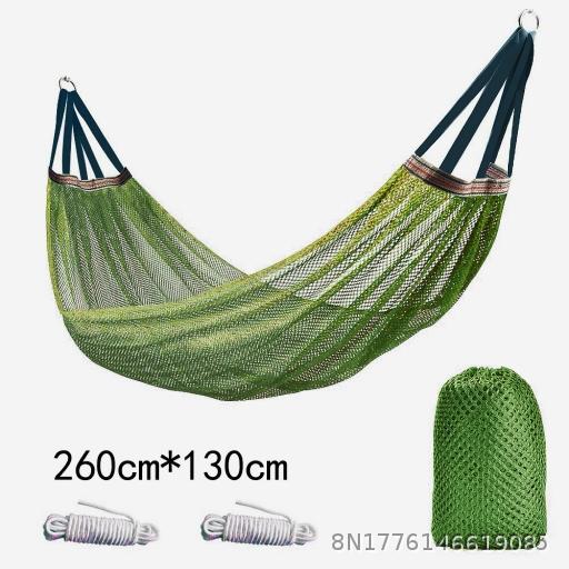 hammock, outdoor ice silk mesh swing, bending stick, anti rollover camping and tourism supplies