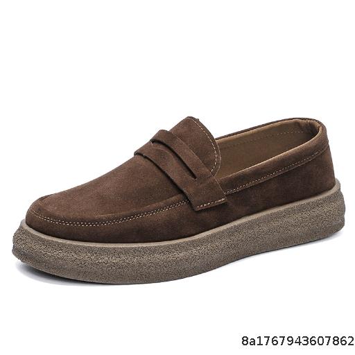 Large Men's Shoes 2024 Autumn New Collection Men's Sports and Leisure Shoes Trendy Shoes One Step Lazy Shoes Lightweight Bean Shoes Men