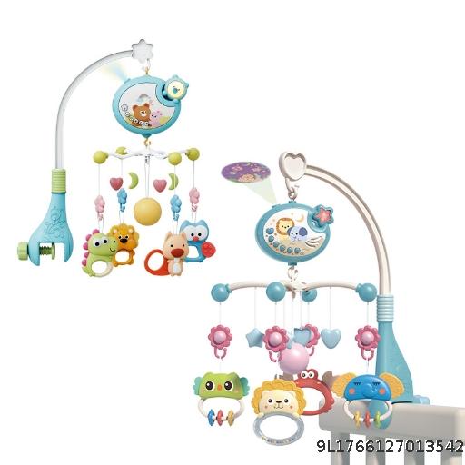 Baby crib bell toy 0-1 year old baby music spinning bedside bell newborn bed hanging bell toy