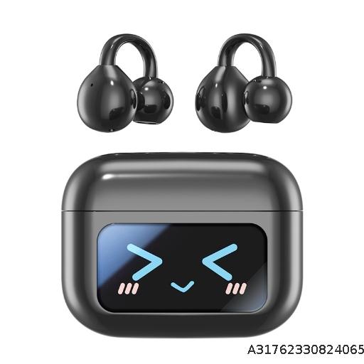 Bluetooth Earphones Wireless Band Screen Sports Clip on Ear