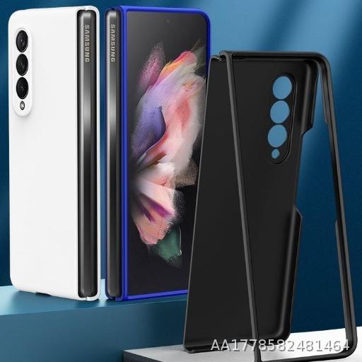  Samsung zfold 3 Folding Screen Phone Case 5G All Inclusive W22 Solid Color Skin Feel F9260 Protective Case zfold 4 Case