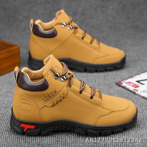 Mountaineering Shoes Men's Four Seasons Work Wear resistant Labor Protection Shoes Fashion Casual Shoes Outdoor Running Sports Shoes Large Men's Shoes