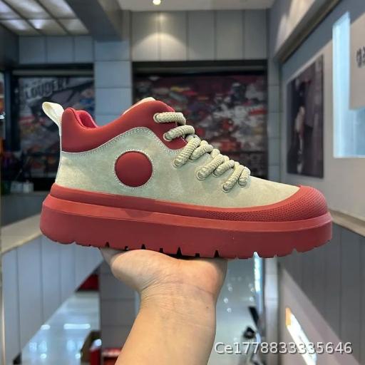 Spring, Summer, Autumn Baotou Thick Bottom Fashion Versatile Mid Top Board Shoes Trendy High Top Casual Shoes for Men