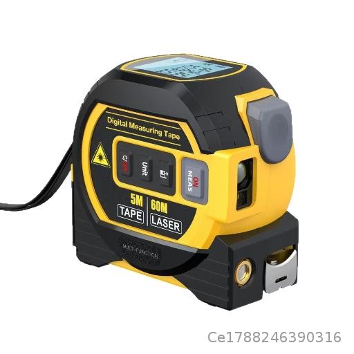 Three in one laser rangefinder, laser tape measure, infrared rangefinder, steel tape measure, indoor measuring instrument, crosshair decoration