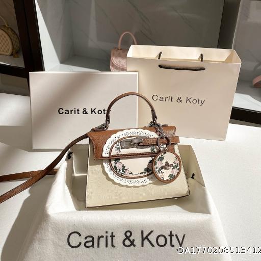  Printed Bag New Large Capacity High Grade Color Contrasting Handbag