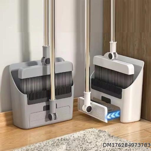 Broom and dustpan set combination Soft fur single broom Non stick to hair Household sweeping broom and dustpan Water scraping artifact