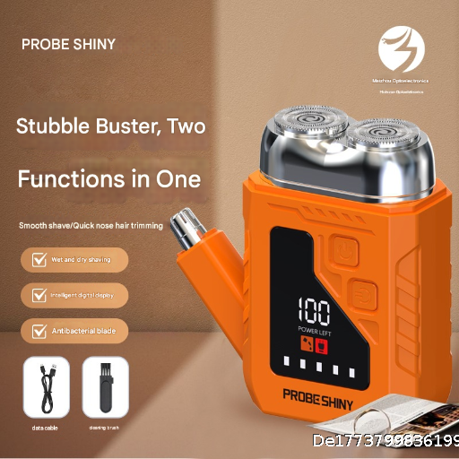 Men's Multi functional Electric Shaver Nose Hair Trimmer Water Wash Travel Portable Rechargeable Shaver