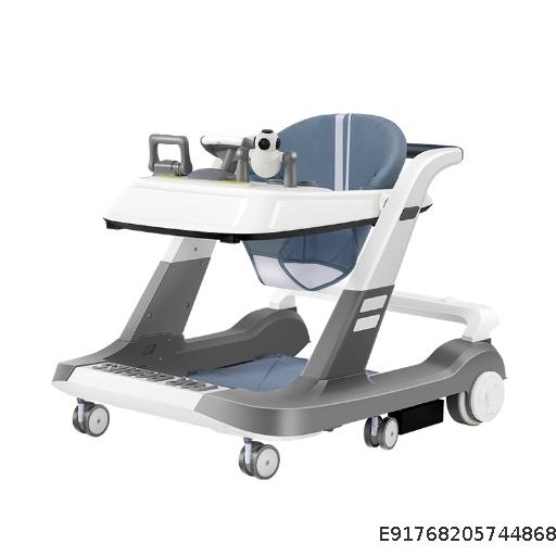 Baby walking cart charging remote control electric bike anti rollover male and female baby can sit on push learning walking assistant handcart